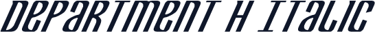 Department H Italic