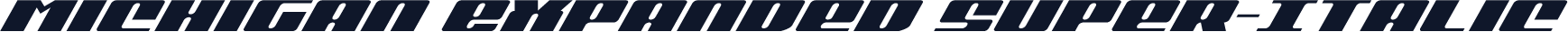 Michigan Expanded Super-Italic