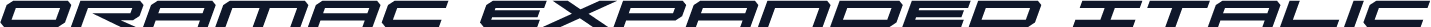 Oramac Expanded Italic