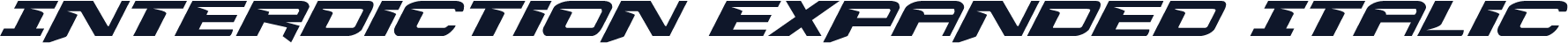 Interdiction Expanded Italic