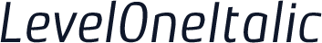 ☞LevelOneItalic
