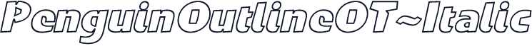 PenguinOutlineOT-Italic
