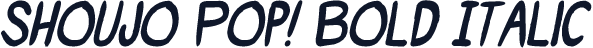 Shoujo Pop! Bold Italic