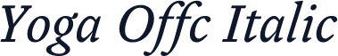Yoga Offc Italic
