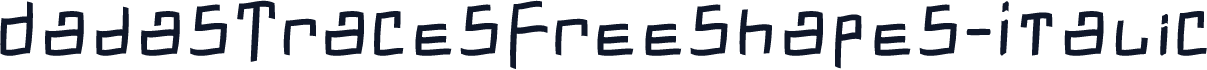 DadasTracesFreeshapes-Italic