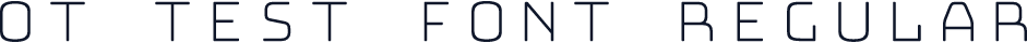 OT Test Font Regular