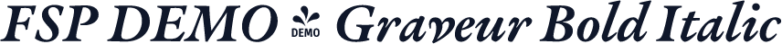 FSP DEMO - Graveur Bold Italic