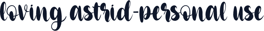 loving astrid-personal use