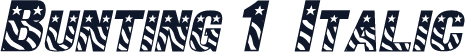 Bunting 1  Italic