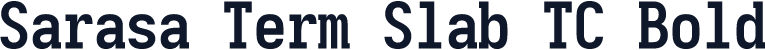 Sarasa Term Slab TC Bold