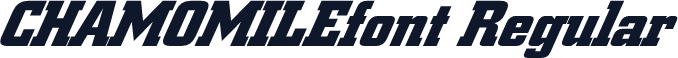 CHAMOMILEfont Regular