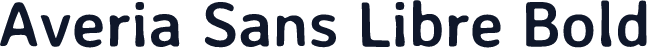 Averia Sans Libre Bold