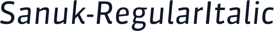 Sanuk-RegularItalic