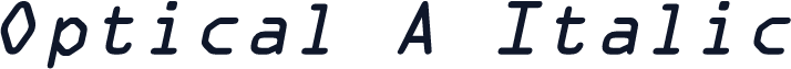 Optical A Italic