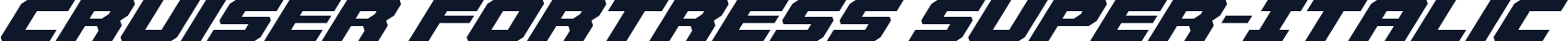 Cruiser Fortress Super-Italic