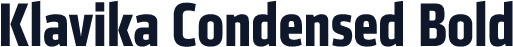 Klavika Condensed Bold