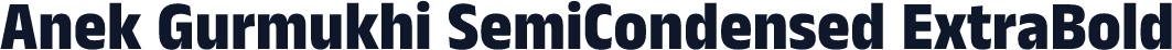Anek Gurmukhi SemiCondensed ExtraBold