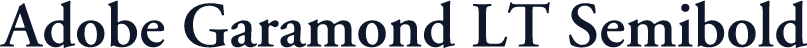 Adobe Garamond LT Semibold