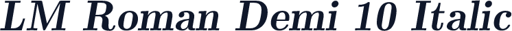 LM Roman Demi 10 Italic