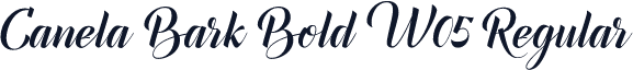 Canela Bark Bold W05 Regular