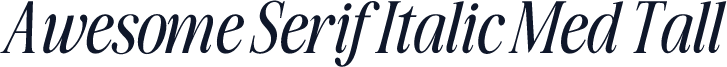 Awesome Serif Italic Med Tall