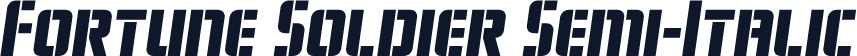 Fortune Soldier Semi-Italic