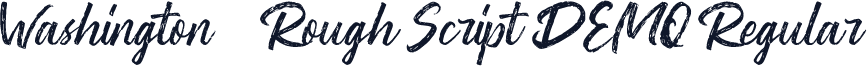 Washington ~ Rough Script DEMO Regular