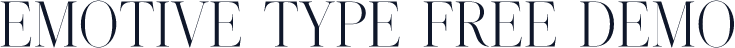 Emotive Type Free Demo