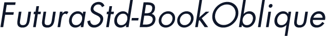 FuturaStd-BookOblique