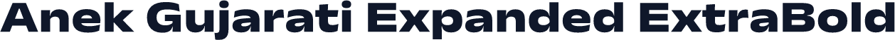 Anek Gujarati Expanded ExtraBold
