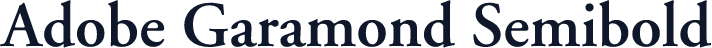 Adobe Garamond Semibold