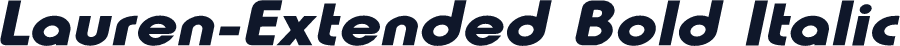 Lauren-Extended Bold Italic