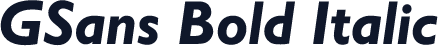 GSans Bold Italic