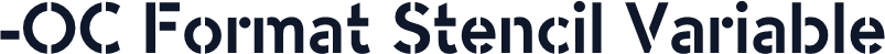 -OC Format Stencil Variable
