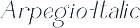 Arpegio-Italic