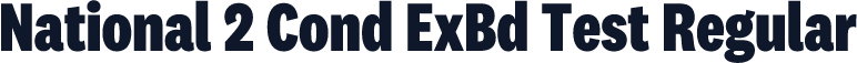 National 2 Cond ExBd Test Regular