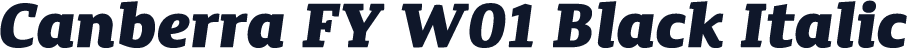 Canberra FY W01 Black Italic