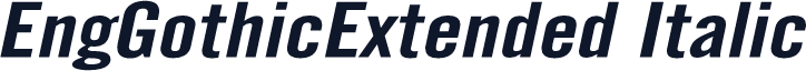 EngGothicExtended Italic