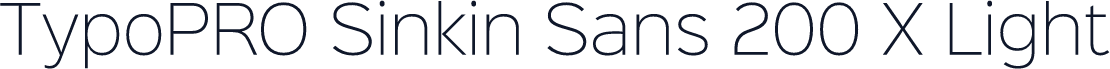 TypoPRO Sinkin Sans 200 X Light
