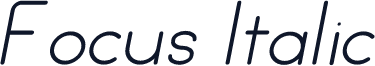 Focus Italic