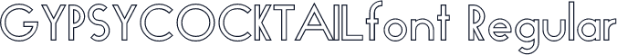 GYPSYCOCKTAILfont Regular