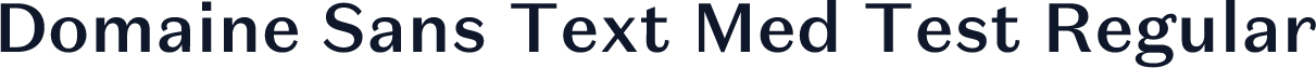 Domaine Sans Text Med Test Regular