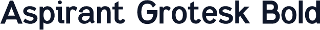Aspirant Grotesk Bold