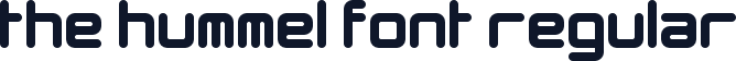 The Hummel Font Regular