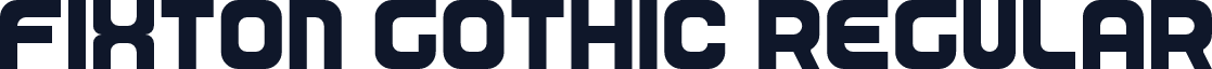 Fixton Gothic Regular