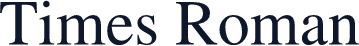 Times Roman