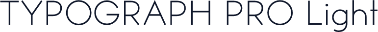 TYPOGRAPH PRO Light