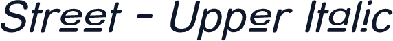 Street - Upper Italic