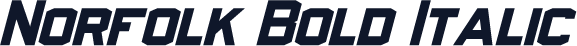 Norfolk Bold Italic