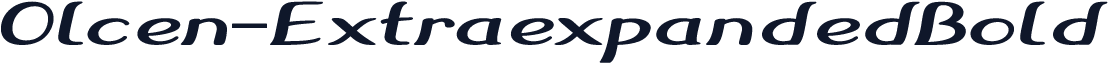 Olcen-ExtraexpandedBold